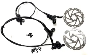 Tektro HD-M285 Hydraulic MTB Disc Brake Set  760mm F / 1370mm R.   160mm Rotors