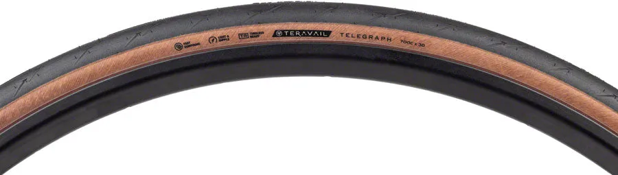 Telegraph Tire - 700 x 30 Tubeless Folding Tan Light and Supple