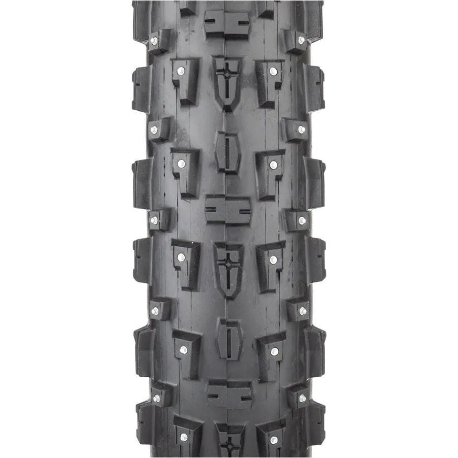 Toboggan Tire - 26 x 4 Clincher Wire Black Studded