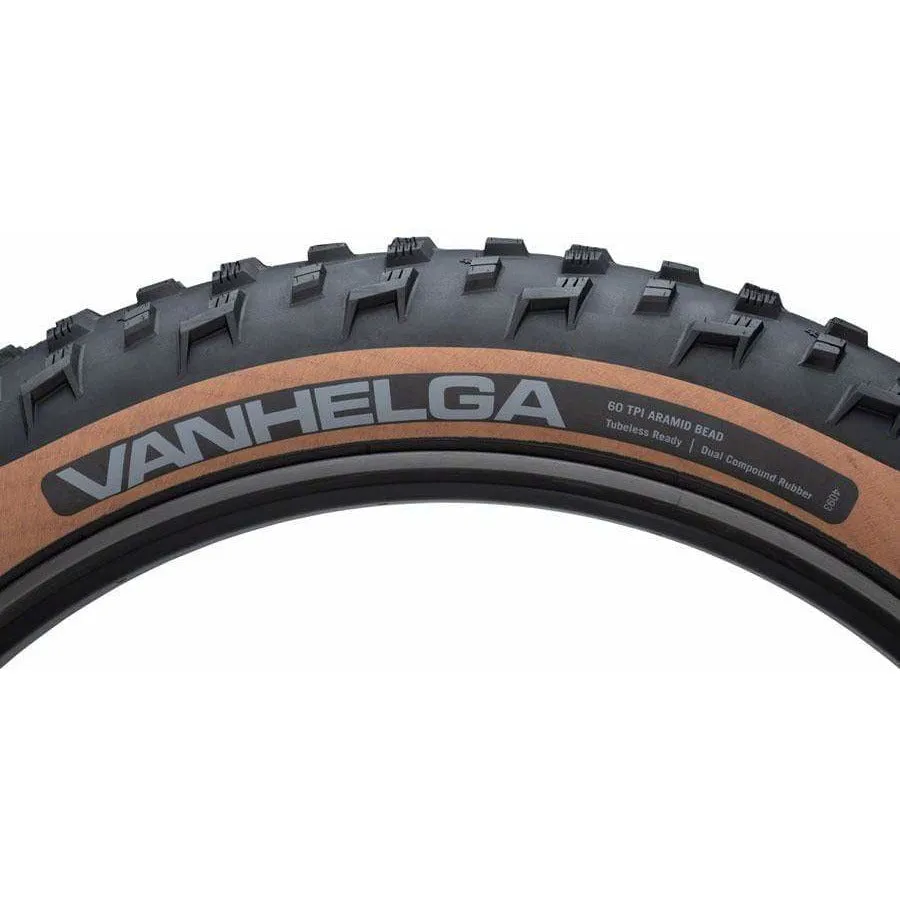 Vanhelga Tire - 27.5 x 4 Tubeless Folding Tan 60 TPI