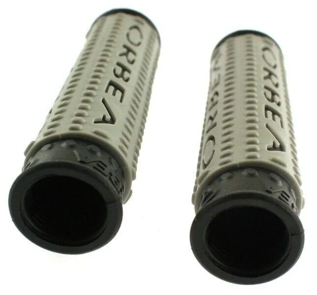 VELO ORBEA Logo Bicycle Bike 22.2 Handlebar MTB Grips Pair Grey/Black