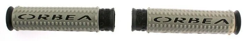 VELO ORBEA Logo Bicycle Bike 22.2 Handlebar MTB Grips Pair Grey/Black