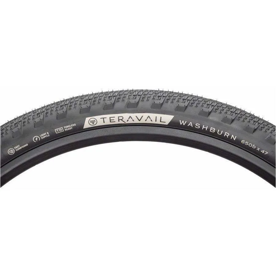 Washburn Tire - 650b x 47 Tubeless Folding Black Durable