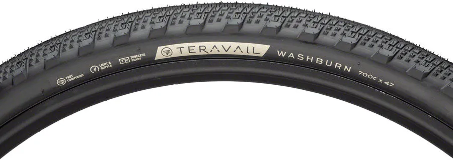 Washburn Tire - 700 x 47 Tubeless Folding Black Durable