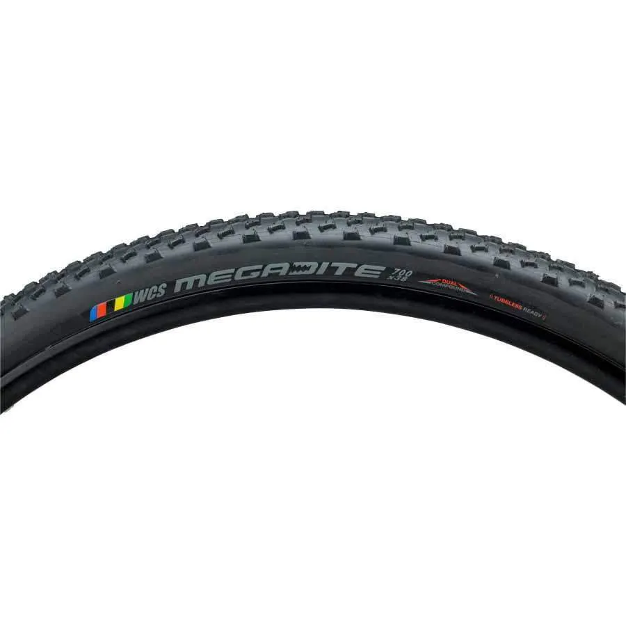 WCS Megabite Tire - 700 x 38 Tubeless Folding Black 120tpi