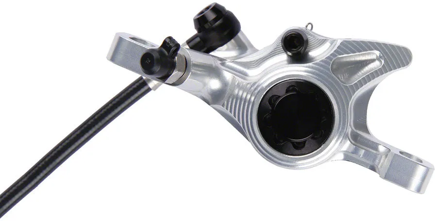 XCR Pro X2 Disc Brake and Lever Set - Front Hydraulic Post Mount Silver