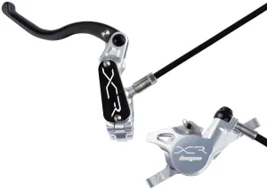 XCR Pro X2 Disc Brake and Lever Set - Front Hydraulic Post Mount Silver